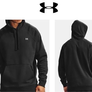 Under Armour‎ Big Boy Youth Large Black Rival Fleece Hoodie W/Patch Logo